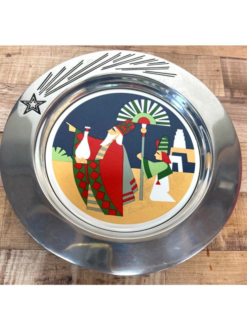 Wilton Armetale The Departure 1993 Limited  Journey Of The Magi Collectors Plate